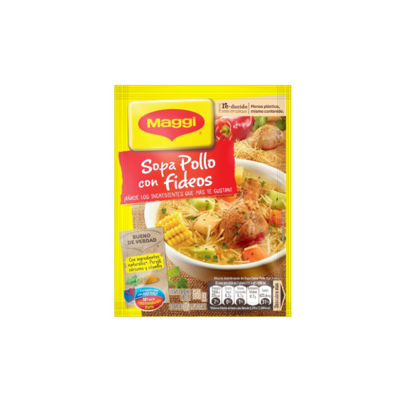 Sopa de Pollo con Fideos Maggi Sobre 55gr | T. Atiende Supermarket