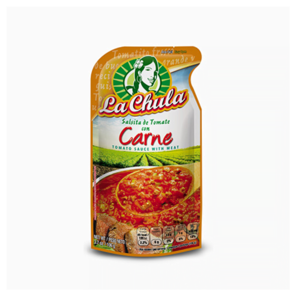 Salsa de Tomate sabor Carne La Chula Doypack 98gr
