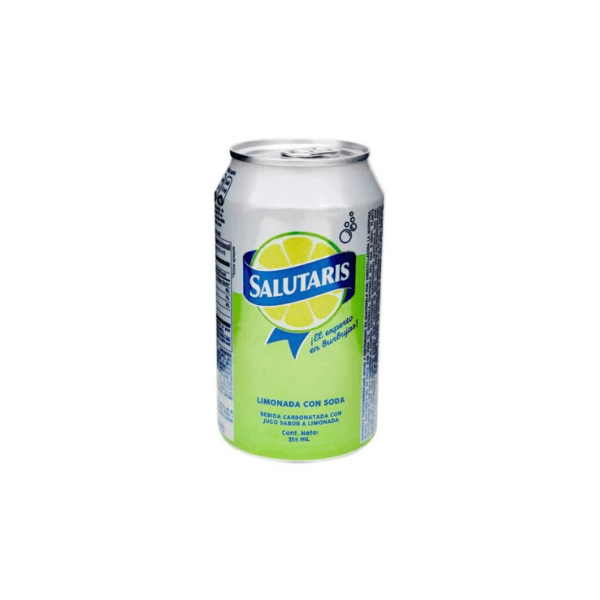 Agua Mineral sabor Limón Salutaris Lata 355ml