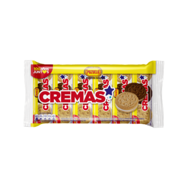 Galletas Cremas Mixtas Pozuelo Paquete 12x6uds 396gr