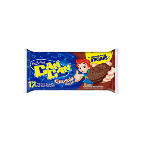 Galletas de Chocolate Can Can Extra Paquete 12x12uds 450gr