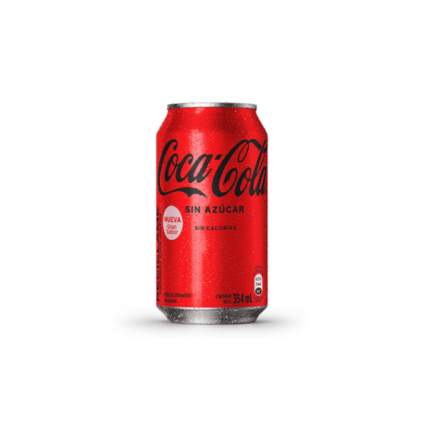 Gaseosa Coca Cola Zero Sin Azúcar Lata 355ml