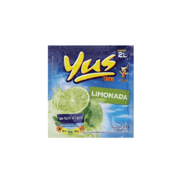 Limonada en Polvo Yus Sobre 25 gramos