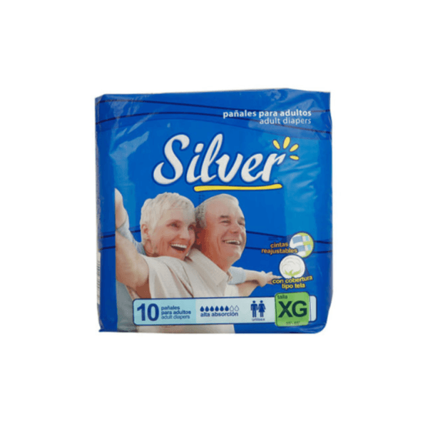Pañales para Adulto Silver XG 10uds