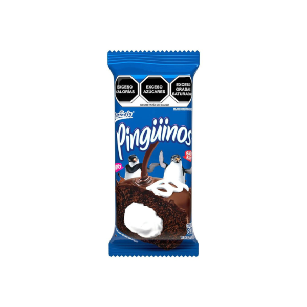 Pastelitos de Chocolate Rellenos Originales Pingüinos 80gr