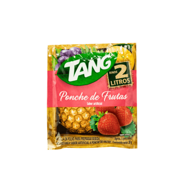 Jugo en Polvo sabor Ponche de Frutas Tang Sobre 20gr