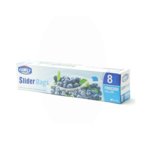 Bolsas Plásticas para Freezer con Zipper Family Essentials 1gl 8uds