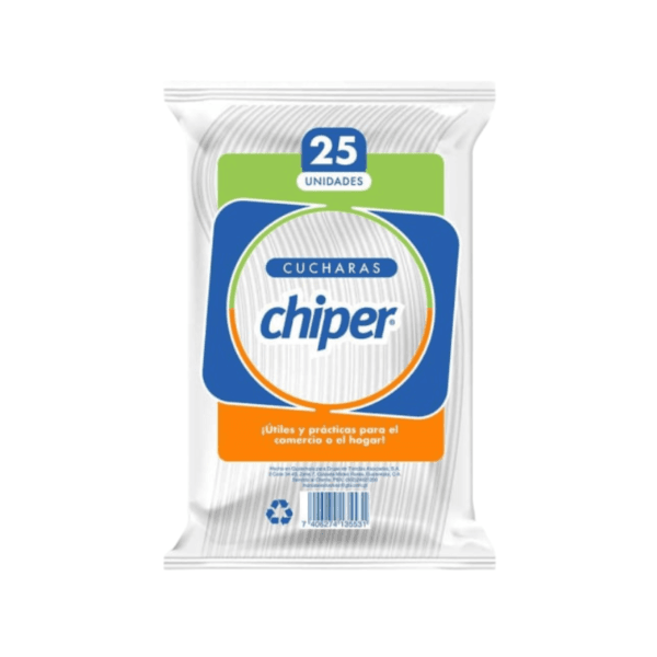 Cucharas Desechables Chiper 25uds