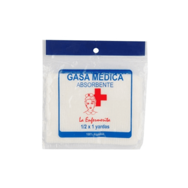 Gasa Médica Absorbente La Enfermerita 1/2x1yds