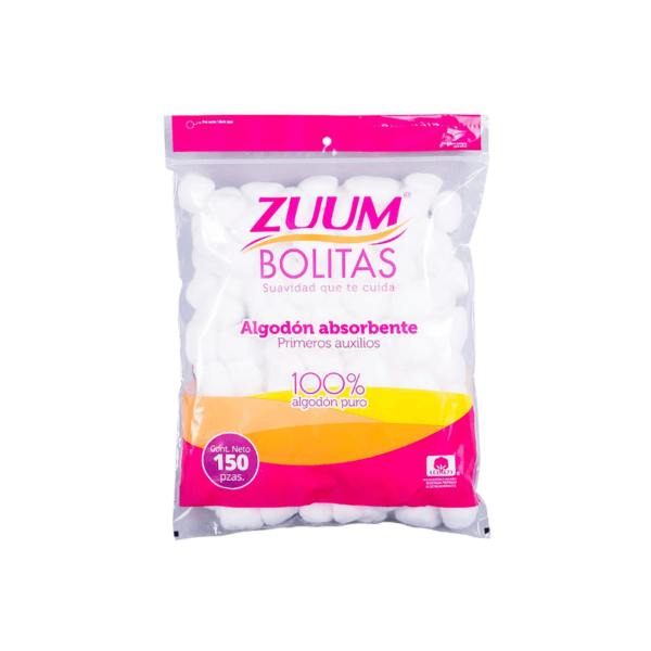 Bolitas de Algodón Absorbente Zuum 150uds