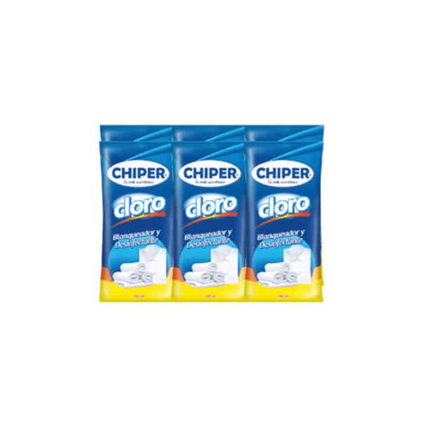 Cloro Blanqueador Chiper 6Pack 210ml