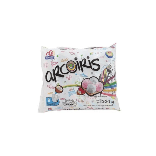 Galletas de Malvaviscos Arcoíris Paquete 8uds 227gr