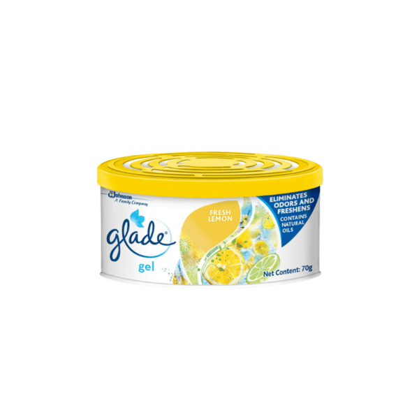 Mini Gel Aromatizante de Limón para Auto Glade 70gr