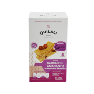 Barras de Amaranto con Arándano y Almendras Quilali 8uds