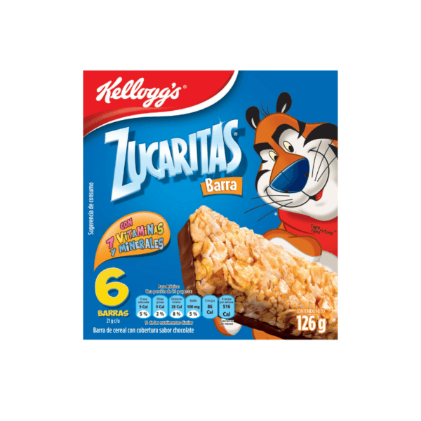 Barras de Cereal con Cobertura de Chocolate Zucaritas Kellogg's 6uds