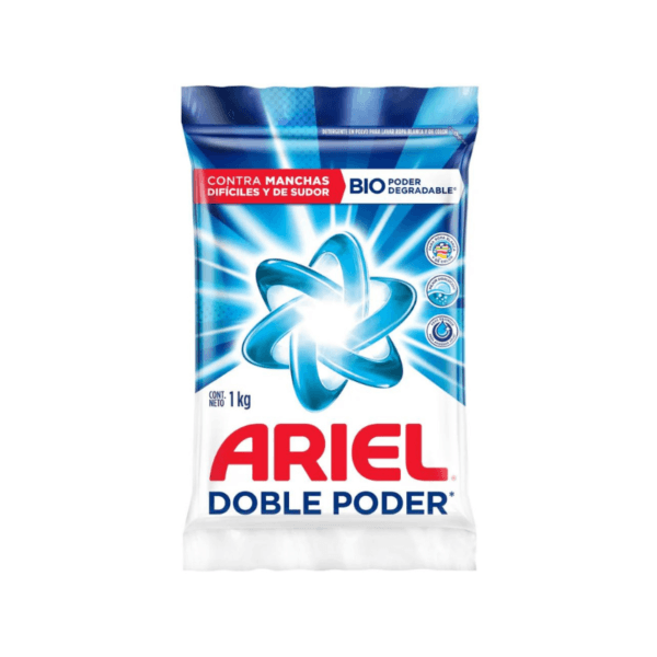 Detergente en Polvo Ariel Doble Poder 1kg