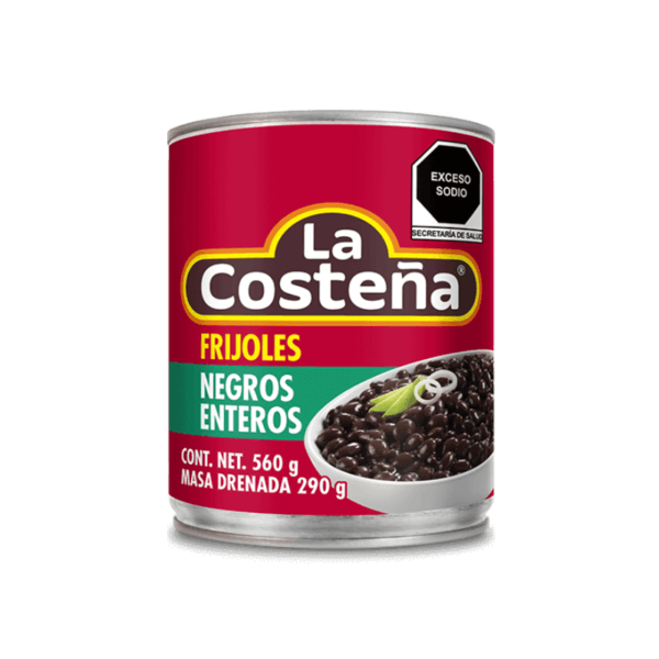 Frijoles Negros Enlatados La Costeña 560gr