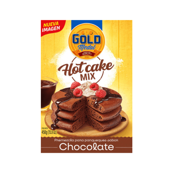 Harina para Panqueques de Chocolate Gold Medal 450gr