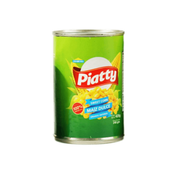 Maíz Dulce Enlatado Piatty 425gr