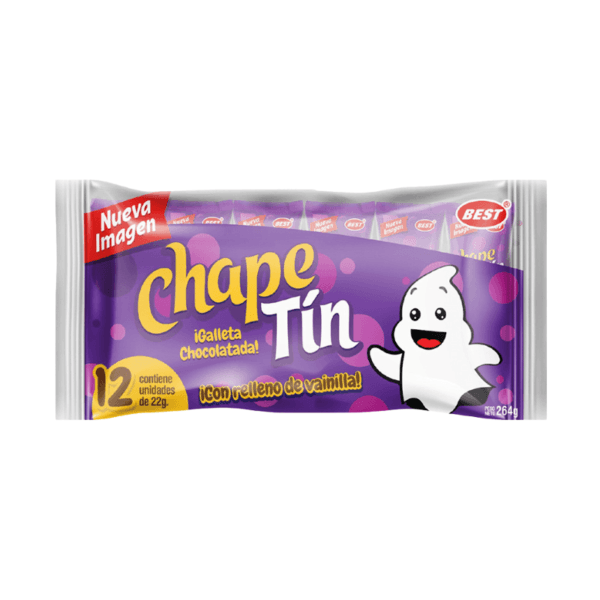 Galleta Cubierta de Chocolate Chape Tín Best 12uds 264gr