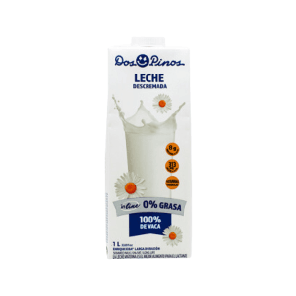 Leche Líquida Descremada UHT Dos Pinos 1lt