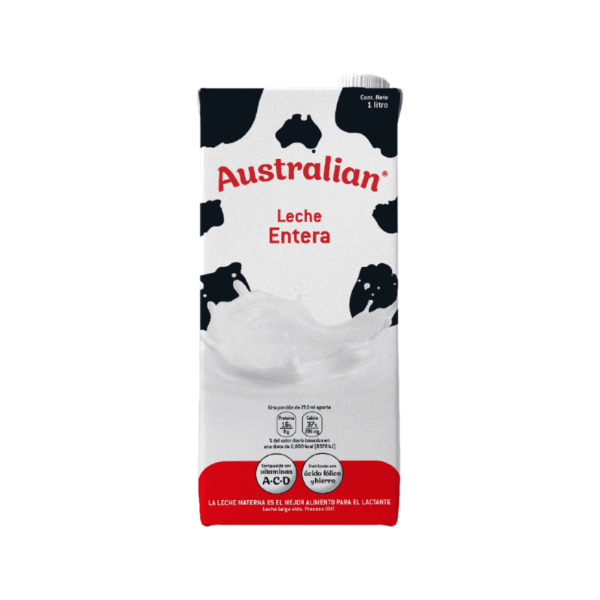 Leche Líquida Entera UHT Australian 1lt
