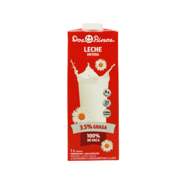 Leche Líquida Entera UHT Dos Pinos 1lt