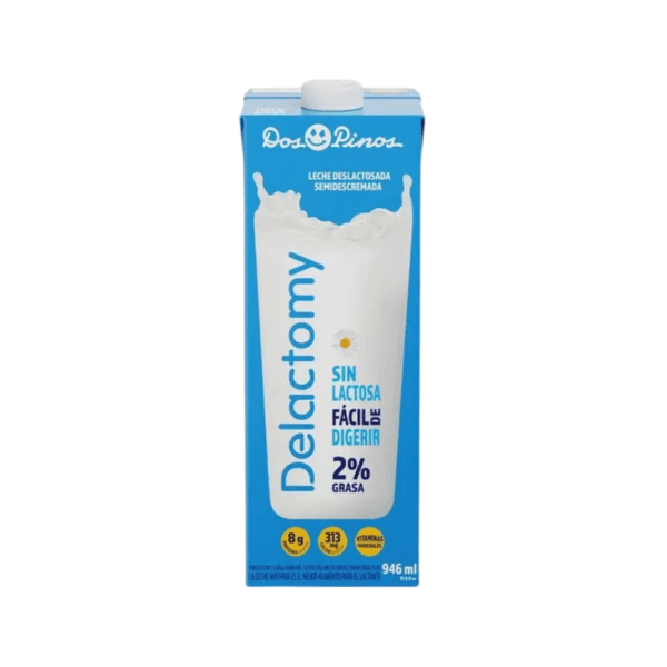 Leche Líquida Semidescremada Deslactosada UHT Delactomy 1lt