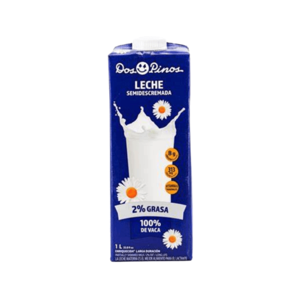 Leche Líquida Semidescremada UHT Dos Pinos 1lt