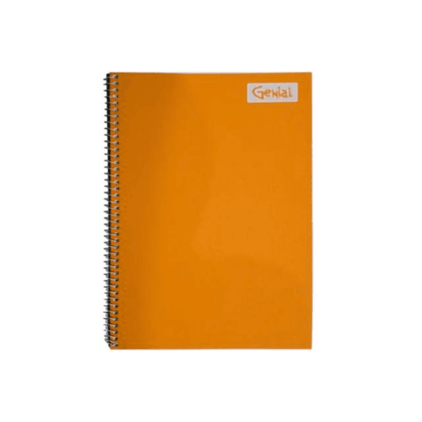 Cuaderno Espiral Amarillo Genial 100 hojas