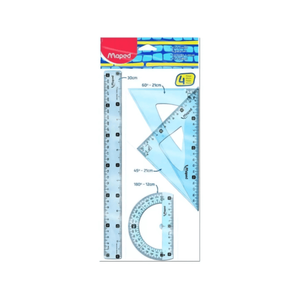 Set de Reglas Geométricas Maped 4uds