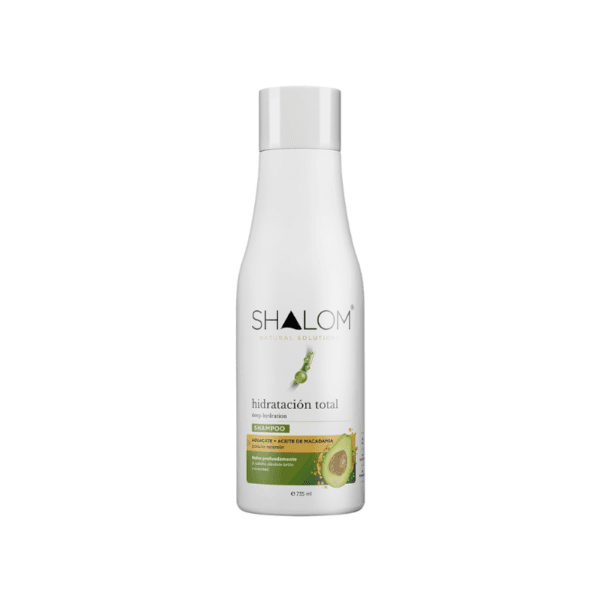 Shampoo de Aguacate y Aceite de Macadamia Shalom Hidratación Total 735ml