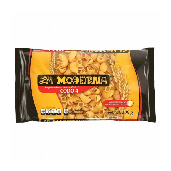 Pasta de Coditos La Moderna Codo 4 200gr