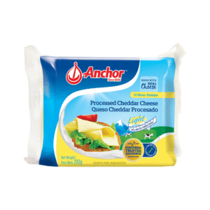 Queso Cheddar Light Rebanado Anchor 12uds 200gr