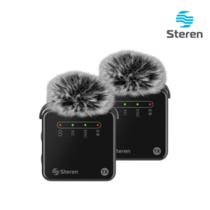 Micrófono Inalámbrico ENC de Solapa Discreto MIC-9000 Steren 2uds