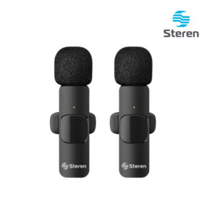 Micrófono Inalámbrico de Solapa Discreto USB C MOV-029 Steren 2uds