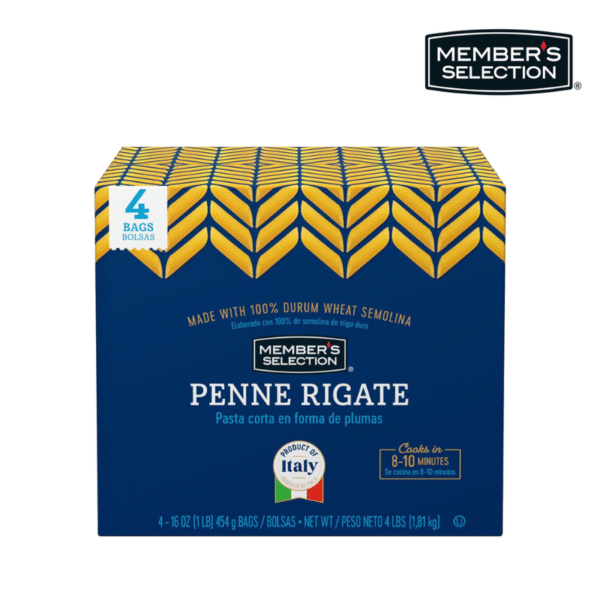 Pasta de Pluma / Penne Rigate Member's Selection 4lb 4uds