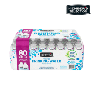 Agua Purificada Member's Selection 236ml 80uds