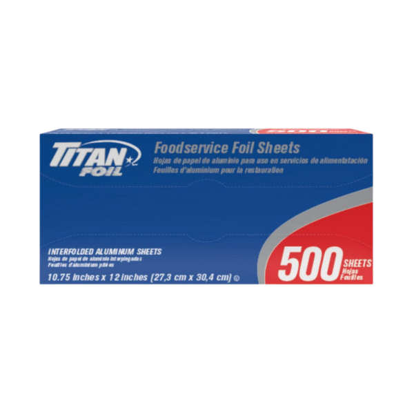 Hojas de Papel Aluminio Titan 500uds / 10.75x12"