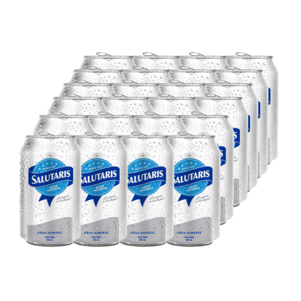Agua Mineral Salutaris Lata 355ml 24Pack